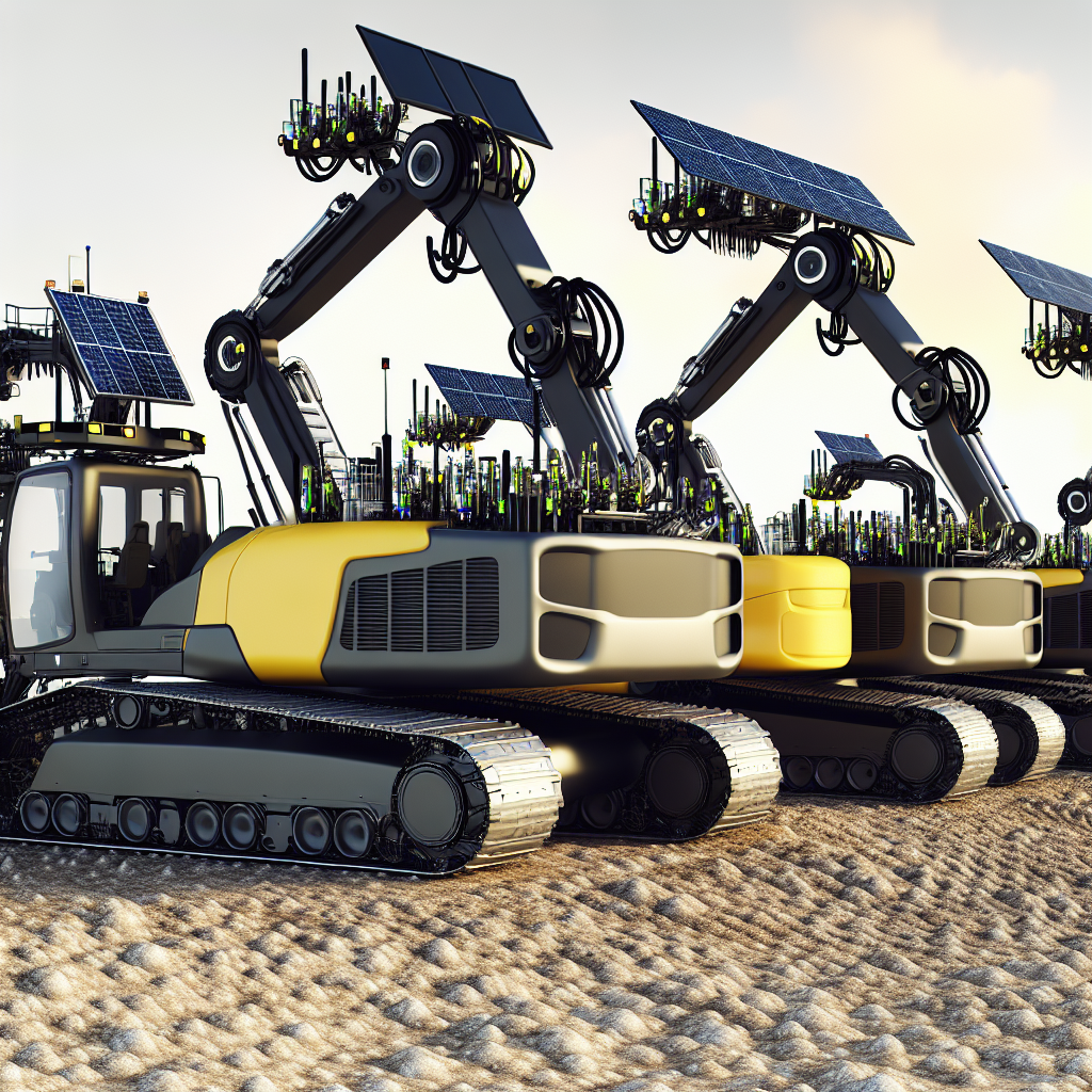 Fortschrittliche Erdbaumaschinen, vernetzt und umweltfreundlich arbeiten.