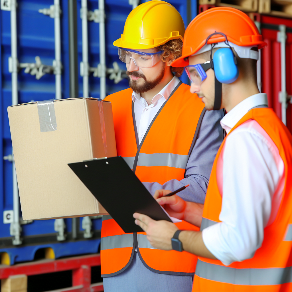 Logistikexperten sichern Fracht fachgerecht für Sicherheit.