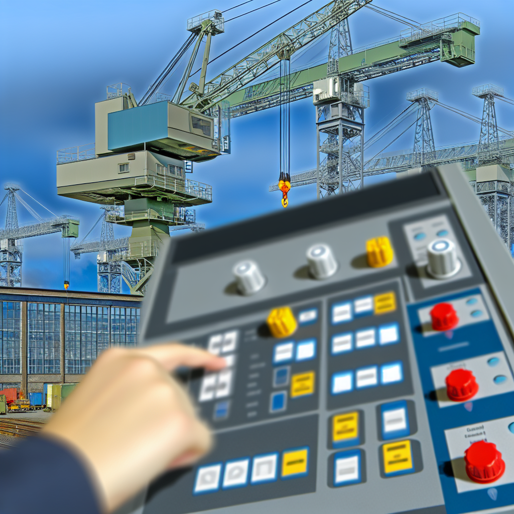 Moderne Kräne mit automatisierter, digitaler Steuerungstechnik.