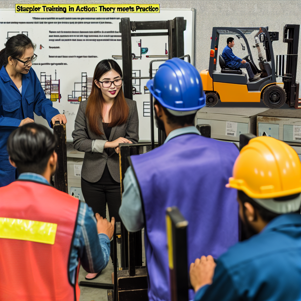 Staplerausbildung in Aktion: Theorie trifft Praxis.