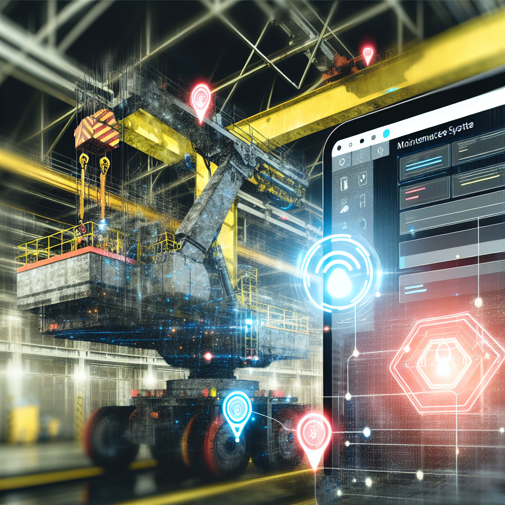 Intelligente Kransysteme mit Sensoren und Wartungssoftware.