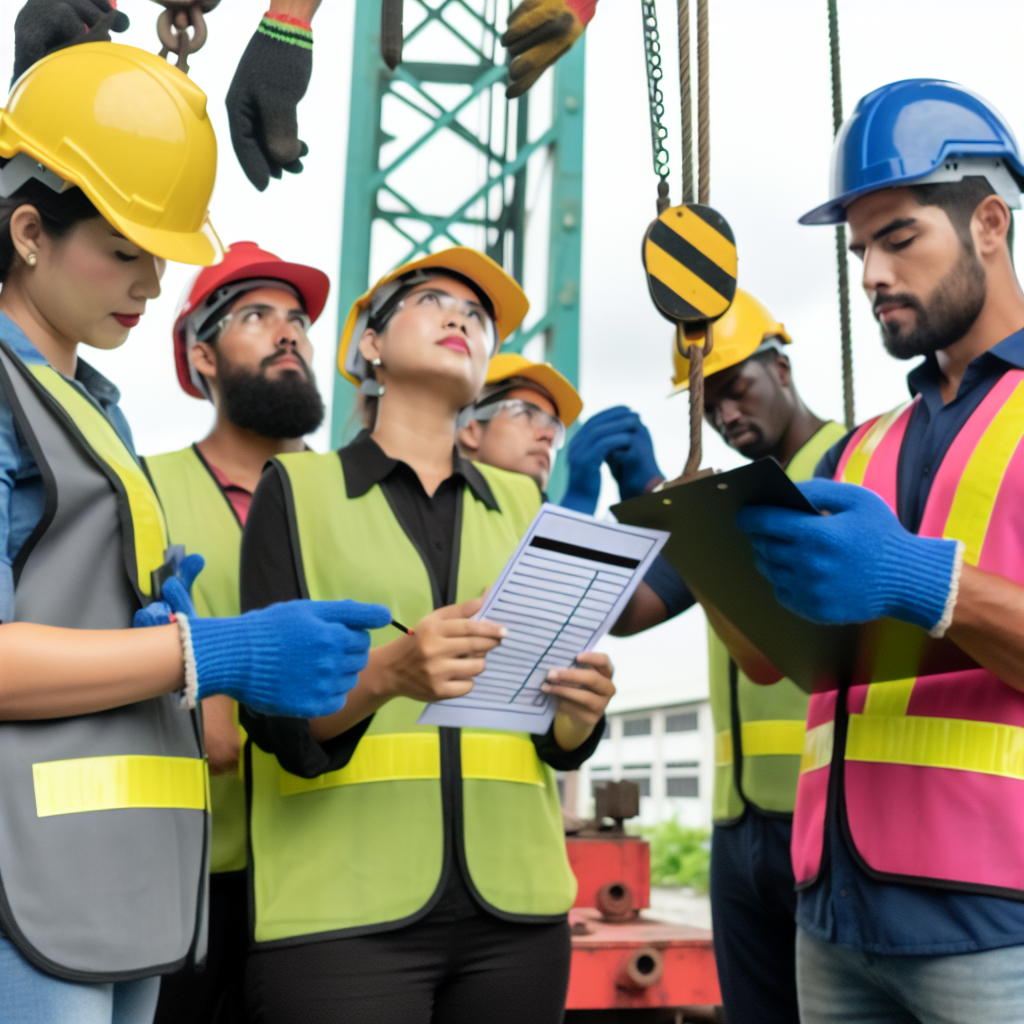 Kranwartung, Inspektion, Sicherheitsausrüstung, Schulung, Ingenieure, Checkliste.