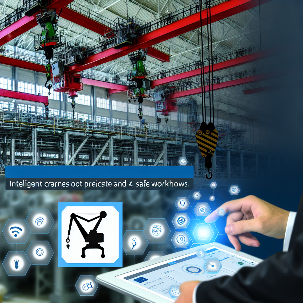 Intelligente Krane optimieren präzise und sichere Arbeitsabläufe.