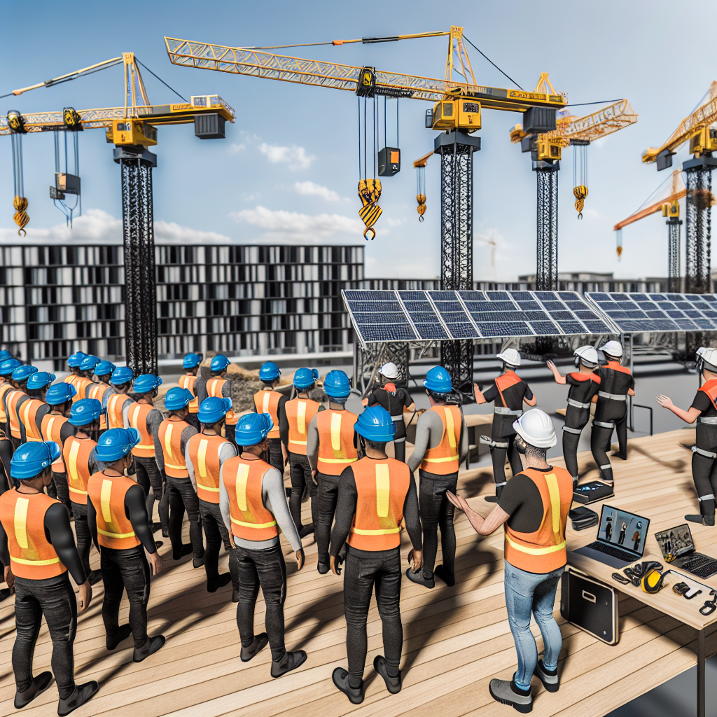 Moderne Kräne, Schulungen, Technologie verbessern Arbeitssicherheit nachhaltig.