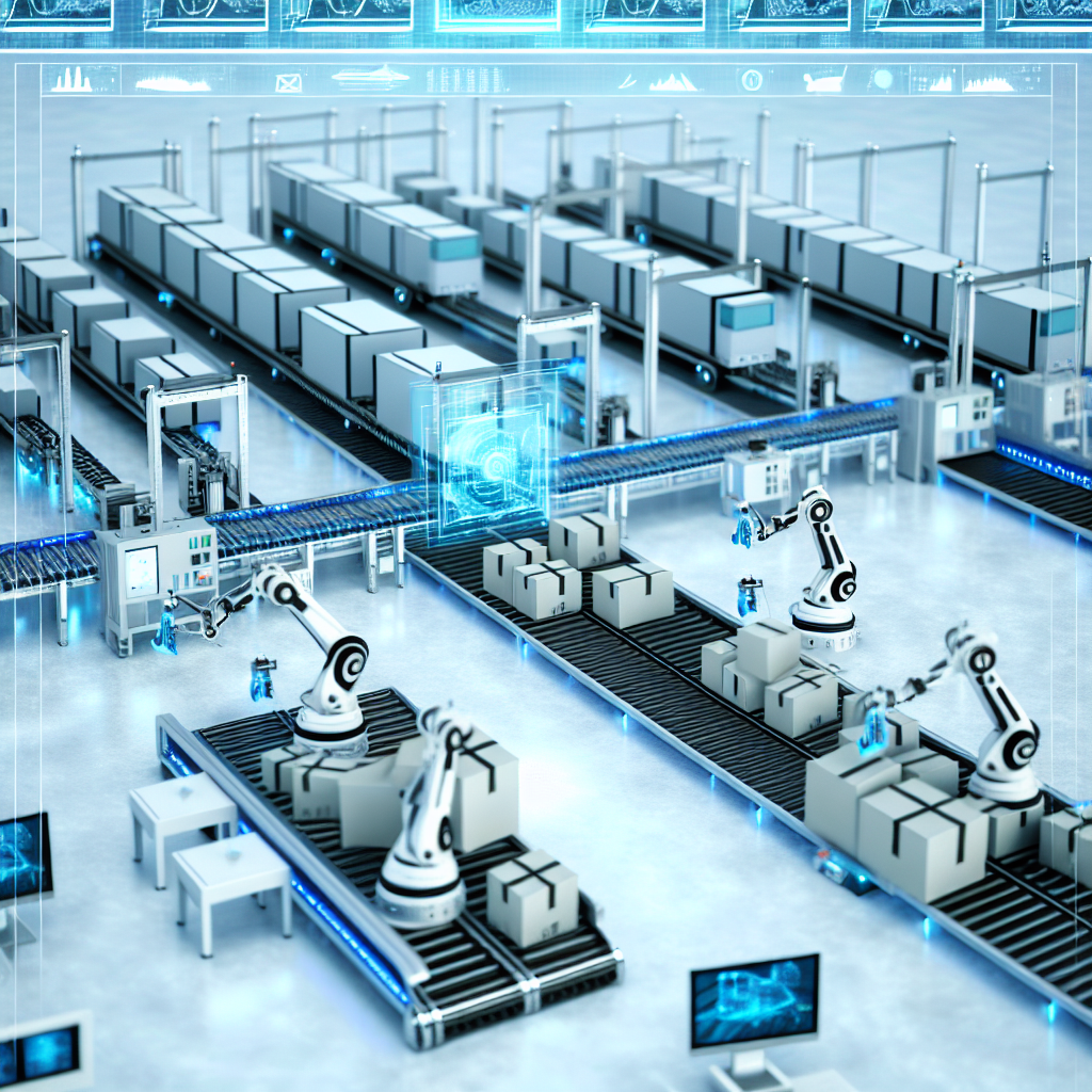Moderne Logistiktechnik mit automatisierter Ladungssicherung im Einsatz.