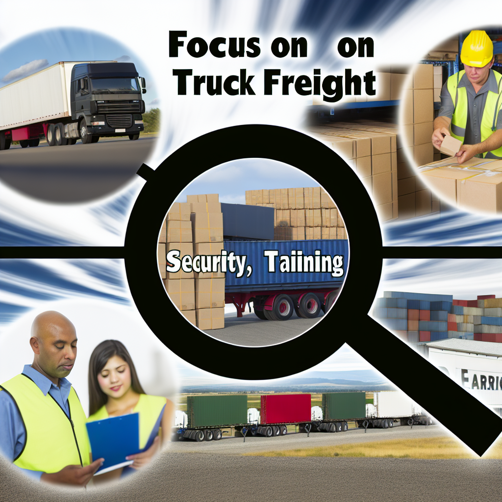 LKW-Fracht im Fokus: Sicherung, Schulung, Effizienz.