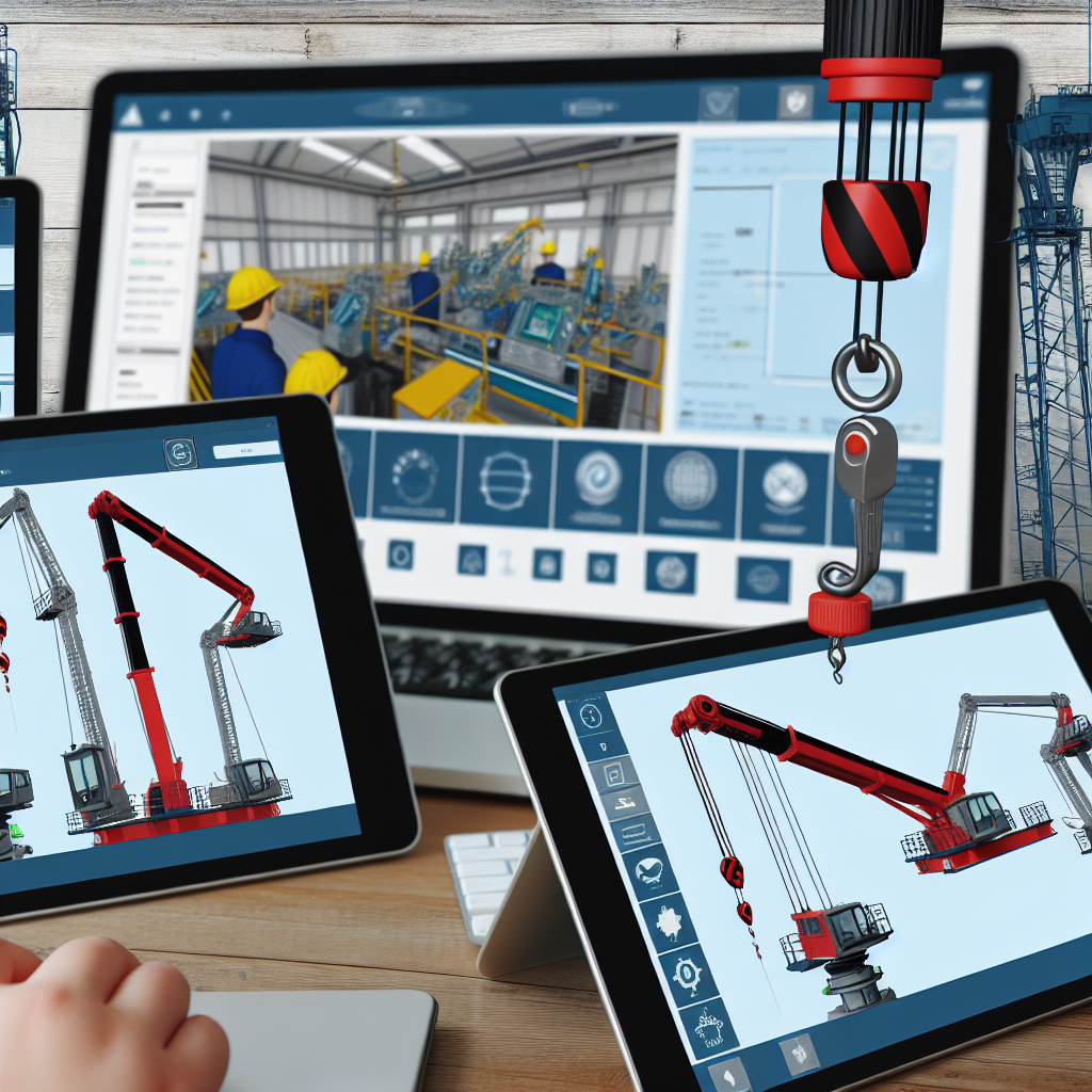 Moderne Kräne, digitale Schnittstellen und konzentrierte Schulung.