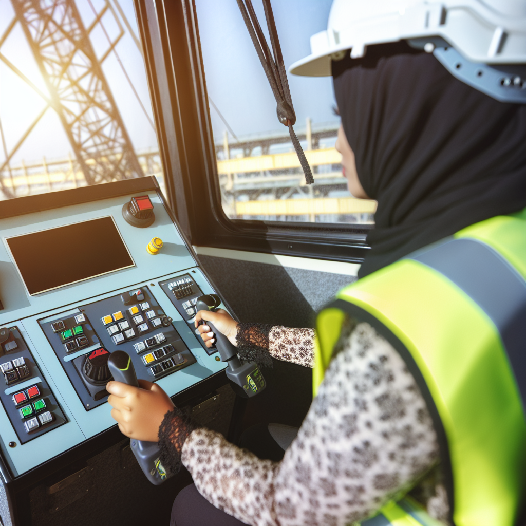 Kranführer nutzen moderne Technologie für maximale Sicherheit.