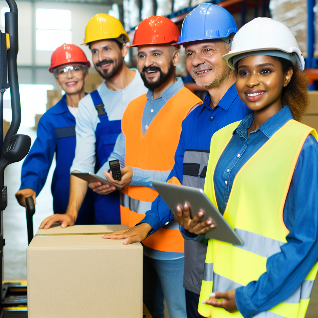 Logistik-Experten sichern Ladung mit modernster Technik.